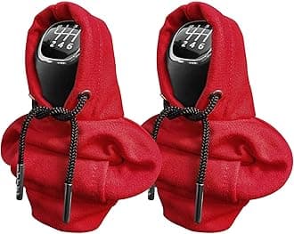 Kutyun 2PCS Gear Shift Hoodie, Universal Car Shift Knob Cover, Automotive Interior Cute Gadgets, Car Accessories and Decorations Mini Hoodie for Car Shifter
