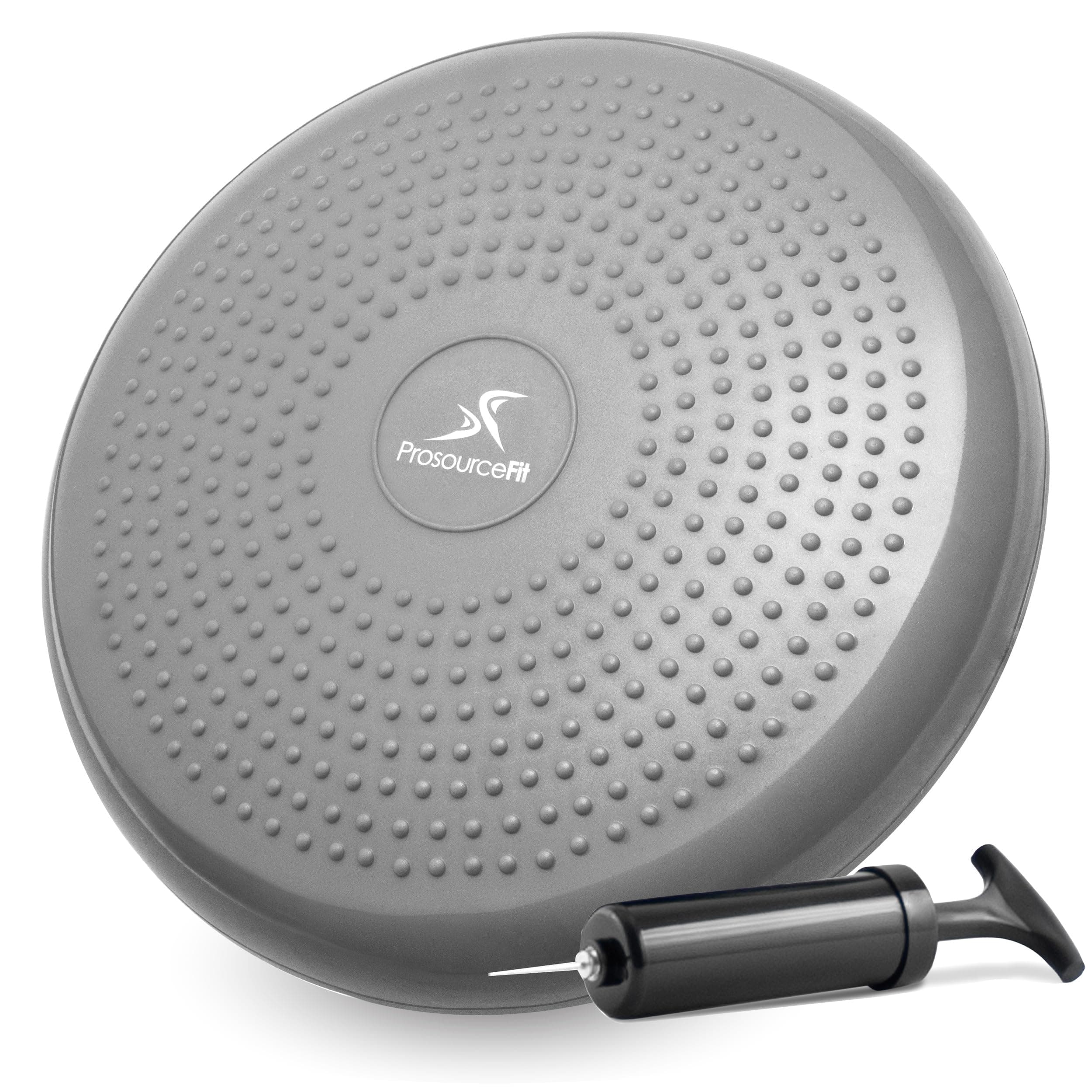 ProsourceFit Core Balance Disc Trainer, 14” Diameter with Pump for Improving Posture, Fitness, Stability