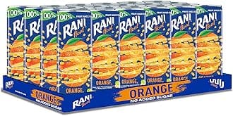Rani Float Fruit Juice, Orange, Imported from Dubai, Made with Real Fruit Pieces, Low Sugar 8 oz, Pack of 24