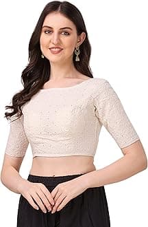 OOMPH! Stretchable Readymade Blouse for Women, Regular Lycra