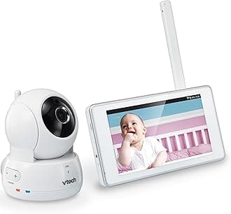 VTech VM991 Wireless WiFi Video Baby Monitor with Remote Access App, 5-inch Touch Screen, Remote Access Pan, Tilt & Zoom, Motion Alerts & Support for up to 10 Cameras