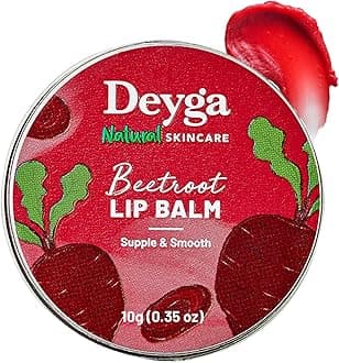 Deyga Beetroot Lip Balm | Lip Care | For Dry & Chapped Lips | For Pigmented L...