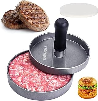 Non Stick Burger Press + 100 Wax Discs, Ideal for BBQ