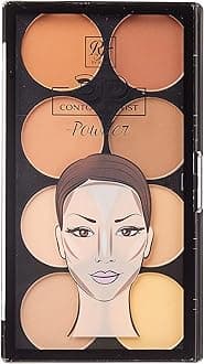 Flawless Finish with 3D Contour Powder Makeup Palette - Multiple Contouring Options, Easy Blending, Long-lasting formula, Sculpt &Highlighting, Professional finish (Light Medium)