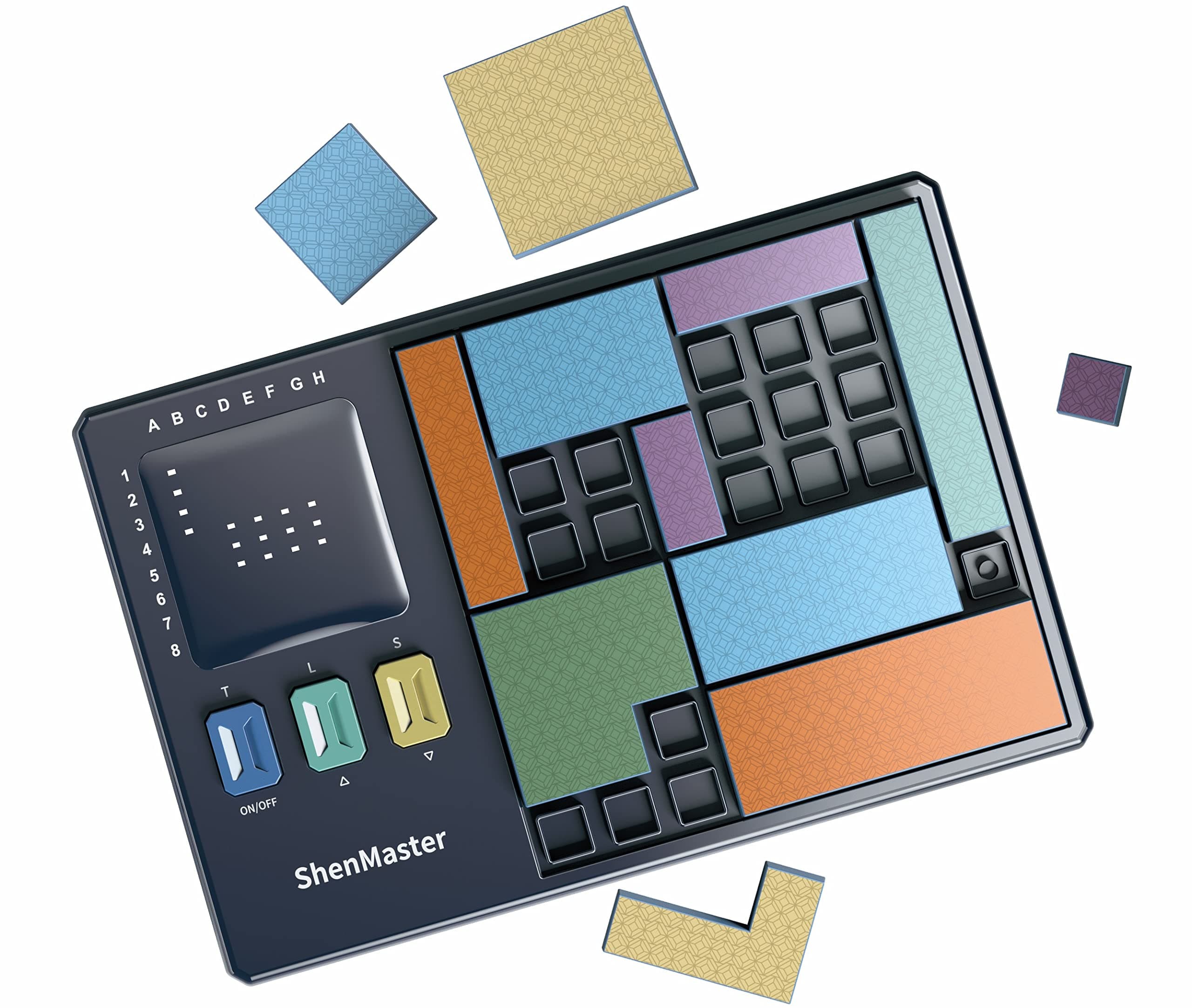 Pattern Blocks Match Puzzle Games,Brain Teaser Toys with 500+Challenges for Kids,Montessori Educational Toys for Boys and Girls,Travel Games for Road Trips