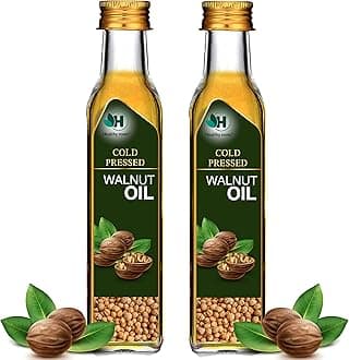 Healthy roots Cold Pressed Walnut Oil 100ml (Pack of 2) | Wood Pressed - Extracted on Wooden Churner | Kolhu/Kacchi Ghani/Chekku