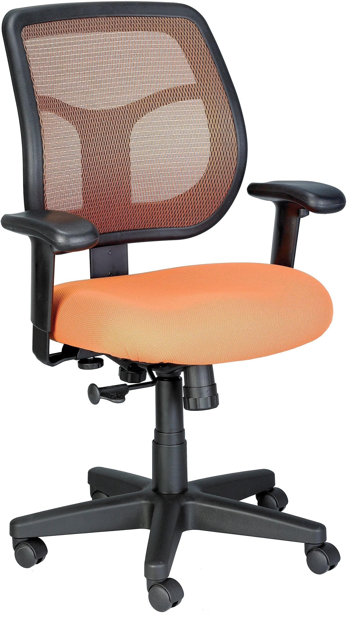 Eurotech Seating Apollo Midback Swivel Chair, Orange