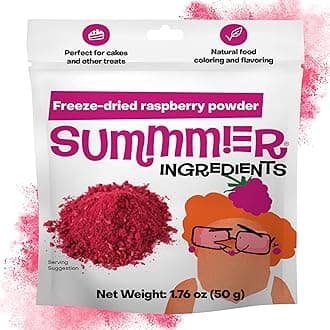 Summmer Freeze Dried Raspberry Powder for Baking - 1.76 Oz Sugar Free, 100% Natural Flavoring for Smoothies - Sustainably Grown, Gluten-Free, Vegan Baking Powder