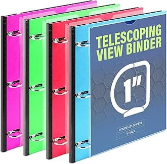 WOT I Telescoping 3 Ring Binder 1 Inch