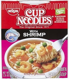 Cup Noodles Ramen, Shrimp, 2.25 Ounce (Pack of 6)