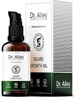 Beard Growth Oil | Enriched with Vitamin E, Almond & Castor Oil | Promotes Fuller, Thicker Beards | Solves Patchy Growth | Fast-Absorbing Beard Care Solution | 30ml