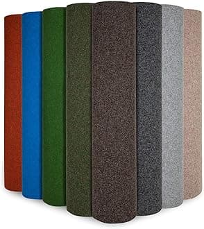 Wonder Colour Garden Matting, Lawn Carpet Balcony Rug, Durable and Weather Resistant Outdoor Matting, Lawn Turf Carpet, Balony Patio Matting (Light Grey, 100 x 350 cm)