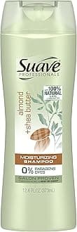 SuaveProfessionals Moisturizing Shampoo, Almond + Shea Butter, 12.6 oz