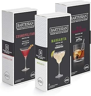 Bartesian Cosmopolitan, Margarita, and Old Fashioned Cocktail Mixer Capsules, Pack of 18 Cocktail Capsules, for Bartesian Premium Cocktail Maker (55405)