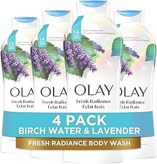 Olay Fresh Outlast Purifying Birch & Lavender Body Wash 22 oz, (4 Count)