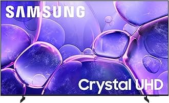 Samsung 85-Inch Class Crystal UHD U8000F 4K Smart TV (2025 Model) Endless Free Content, Crystal Processor 4K, MetalStream Design, Knox Security, Alexa Built-in