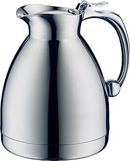 Alfi Hotello Vacuum Insulated Thermos Carafe for Hot and Cold Beverages, .60 L, Stainless Steel