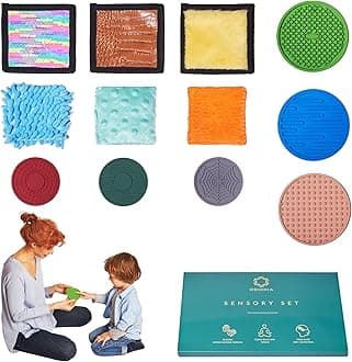 ODOXIA Sensory Mats for Autistic Children | Tiles, Discs & Bean Bags | Wall Panel | Multi-Sensory Exploration Toys | Room Equipment | Disorder Toys for Kids