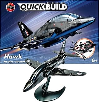 QUICKBUILD Model Aircraft Kits - J6003 BAE Hawk Model Building Kit for Kids 6+, Construction Plane Toys for Boys & Girls - Fighter Jet Planes & Toy Aeroplane Sets, Plane Enthusiast Gifts