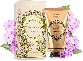 Verbena Hand Cream - Nourishing Shea Butter Hand Cream for Dry Cracked Hands 97% Natural Ingredients - Dermatologically Tested Hand Lotion for Woman Made in France, 2.5 fl oz