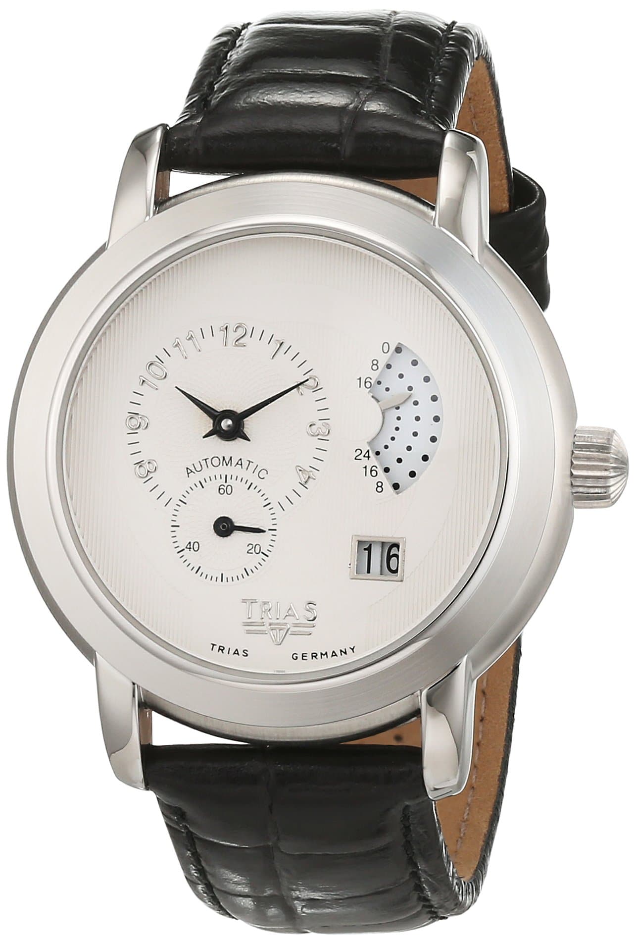 Trias Men's Automatic Watch Analogue Display and Leather Strap TR-T21508W