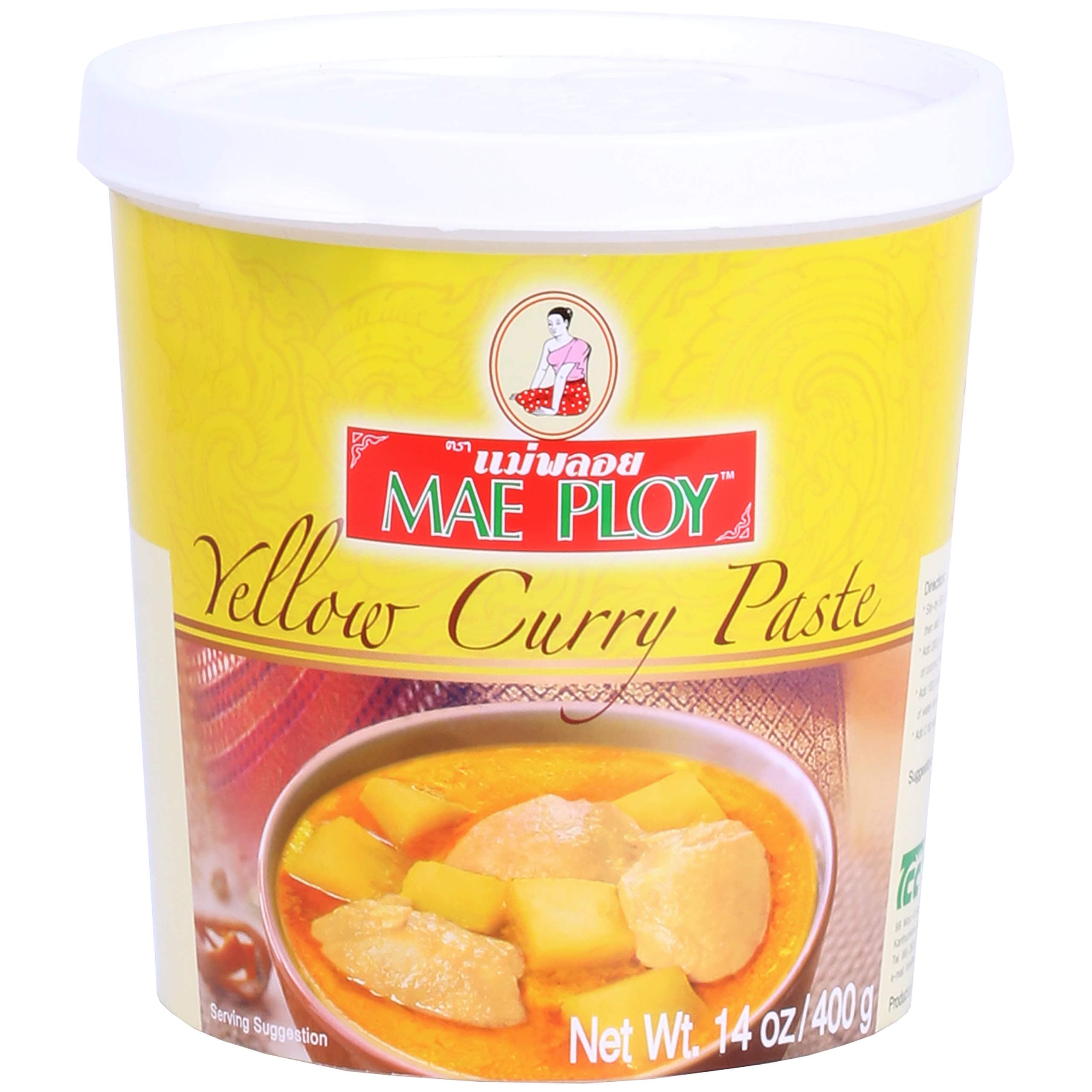 Mae Ploy Thai Yellow Curry Paste - 14 oz jar