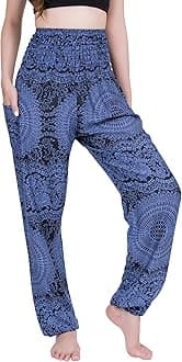 CHAINUPON Harem Pants Women Flowy Trouser Yoga Boho Hippie Clothes