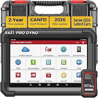 X431 Pro Dyno all-in-one OBD2 Scanner, ECU Coding, Bi-directional Control, 37+ Services Functions, Full System Diagnostic scan tool CANFD DOIP, AutoAuth FCA SGW, IMMO, 2 Years Update