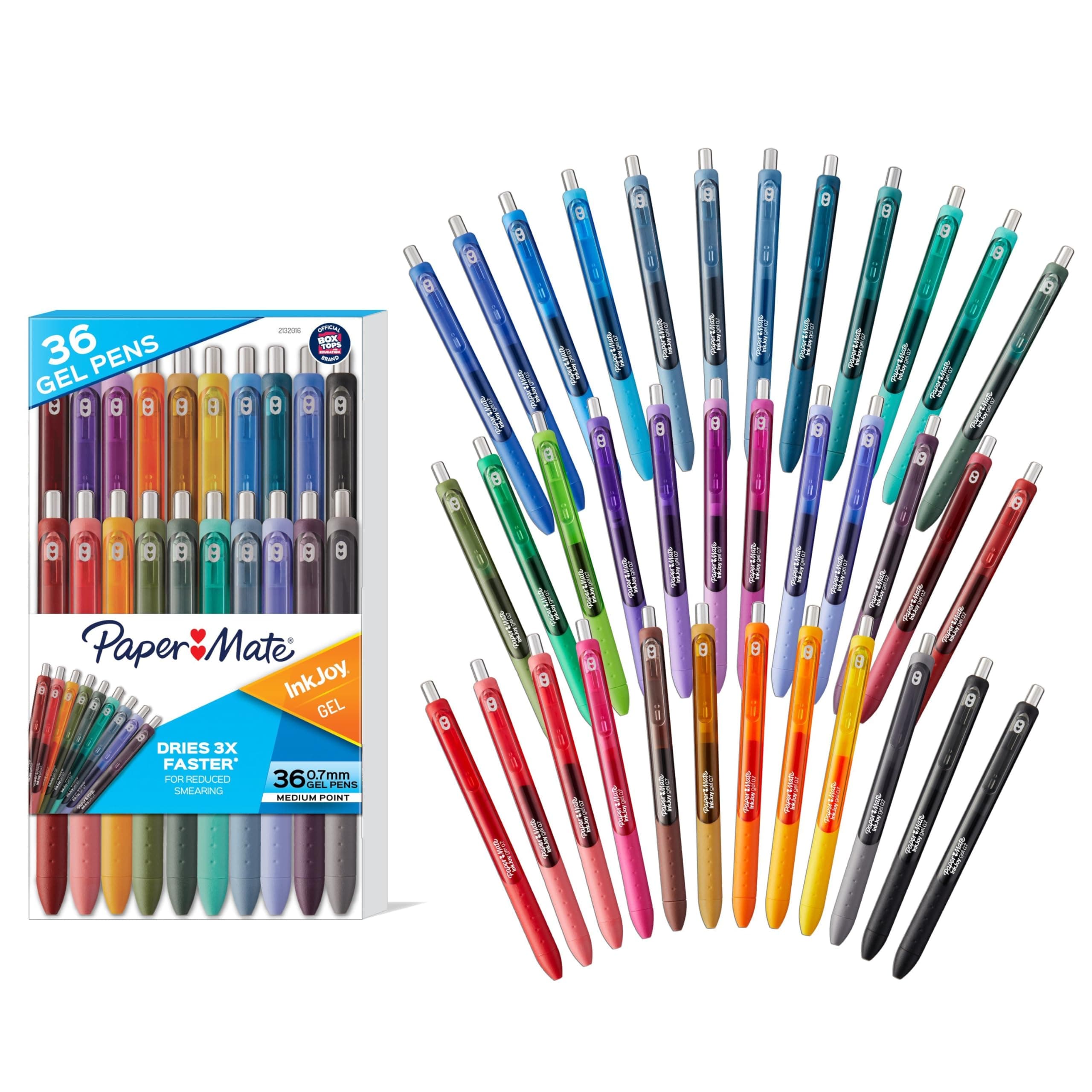 InkJoy Gel Pens, Retractable, Medium Point (0.7 mm), 36 Count - Office Supplies, Smooth, Colorful Ink