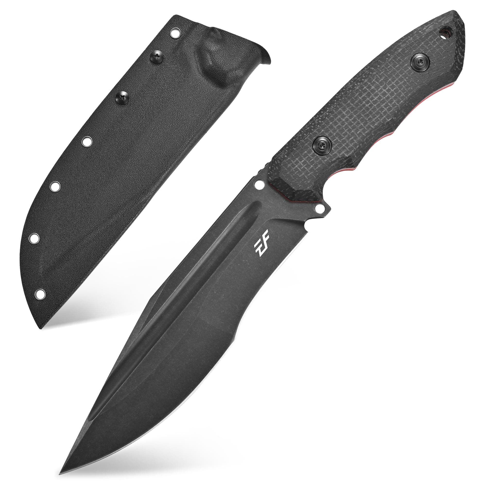 Eafengrow EF151 Fixed Blade Knife N690 Steel Blade Micarta Handle Full Tang EDC Tool Straight Knife for Working Camping Survival