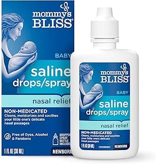 Saline Drops/Spray, Nasal Relief for Newborns & Up, 1 Fl Oz