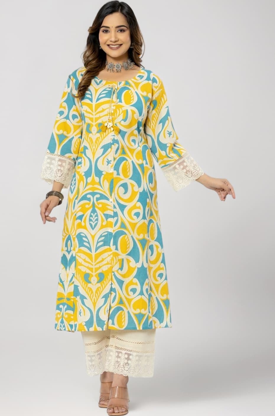 Women A-Line Kurta with Pant