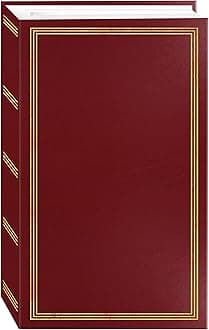 Pioneer Photo Albums Stc-504 Burgundy Red Album, 504 Pockets 4"X6"