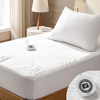 Bedsure Heated Mattress Pad Twin - Bed Warmer with Memory & Preheat Functions, 12-Hour Auto Off & 10 Heat Settings, Single Controller, Fast Heating, Jacquard Electric Mattress Pad Twin, 39"x75"