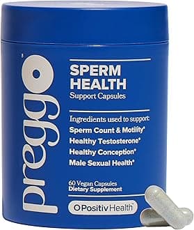 - Preggo Sperm Health Capsules for Men - OBGYN-Formulated for Improved Sperm Count & Motility with Tongkat Ali, NAC, Alpha Lipoic Acid – Male Reproductive Health, 60 Count (Pack of 1)