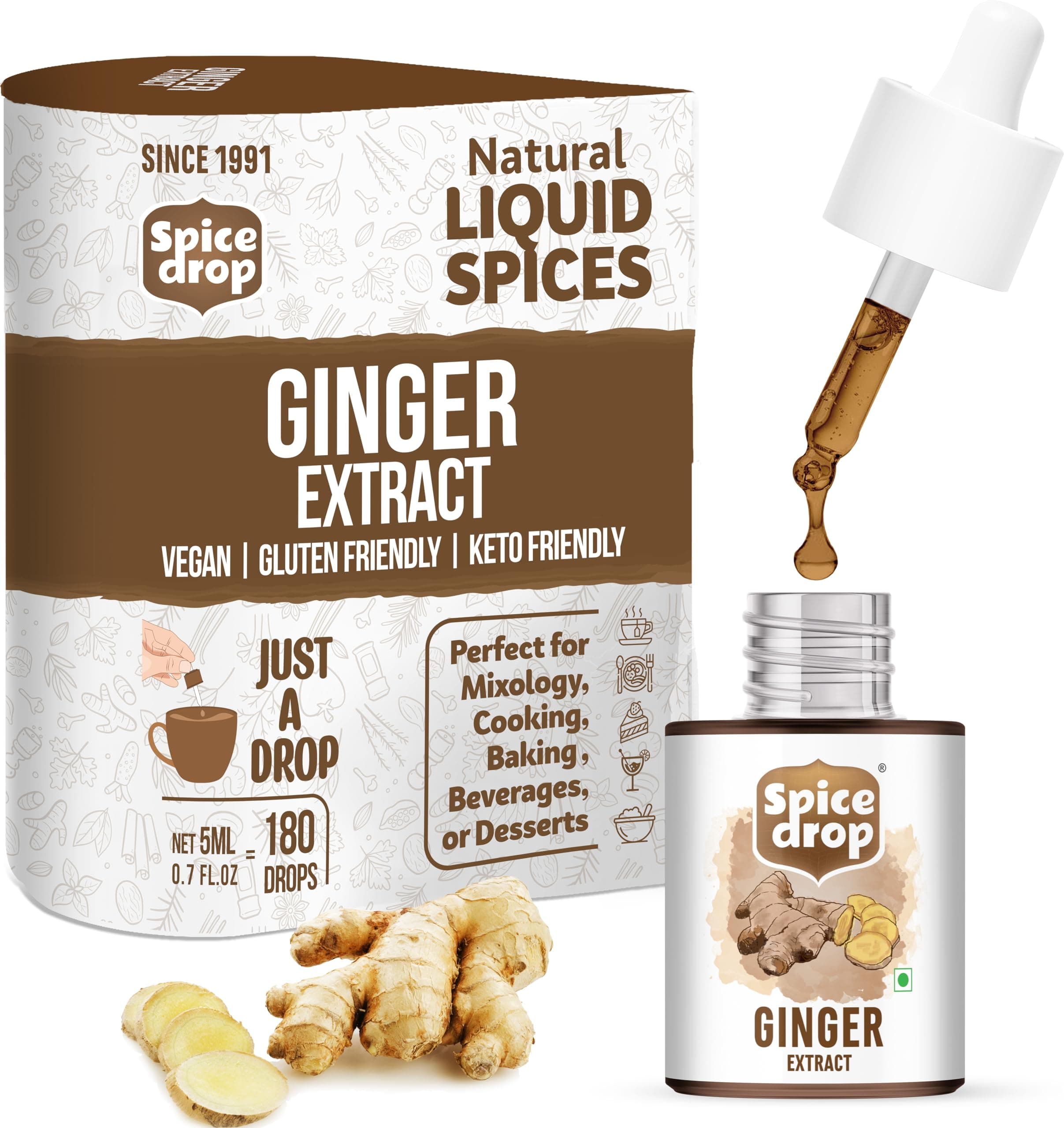Ginger Liquid Drops 5 ml (0.16 oz)