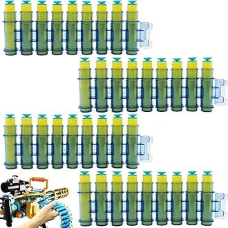ArtCreativity Foam Bullets Refill for Electronic Gatling Toy Gun, 36 Darts with Bullet Belt Attachment, Gatling Gun Refill Darts for More Trigger-Happy Fun, Easily Clips to The Existing Bullet Chain