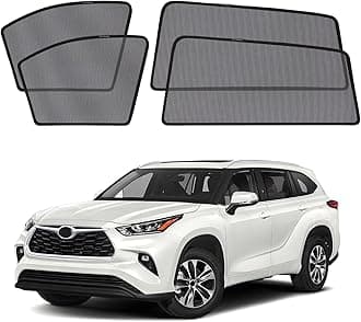 XCBYT Car Window Shades for 2021-2025 Highlander Sun Shade for Car Baby Side Window with Breathable Mesh Blocking 99% UV Glare and Privacy Protection Safe Driving for Napping Camping (4 PCS)