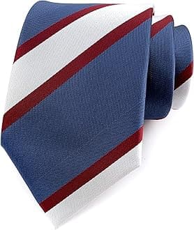 Secdtie Men's Modern Stripe Ties Woven Pattern Business Formal Designer Wedding Neckties