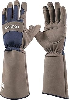 Thorn Proof Rose Pruning Garden Gloves for Men, Long Sleeve Padded Yard Work for Bush, Blackberry, Cactus, Heavy Duty/Puncture Resistant/Machine Washable, Xlarge, Navy