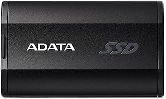 ADATA SD810 - 2000GB USB-C Portable External Solid State Drive (SSD) - IP68 Water Resistant & Drop Resistant - Supports Multiple Operating Systems - Gamers & Professionals - Black - SD810-2000G-CBK