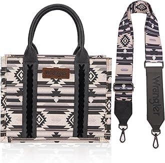 Wrangler Purse Western Aztec Tote Bag for Women with Guitar Strap