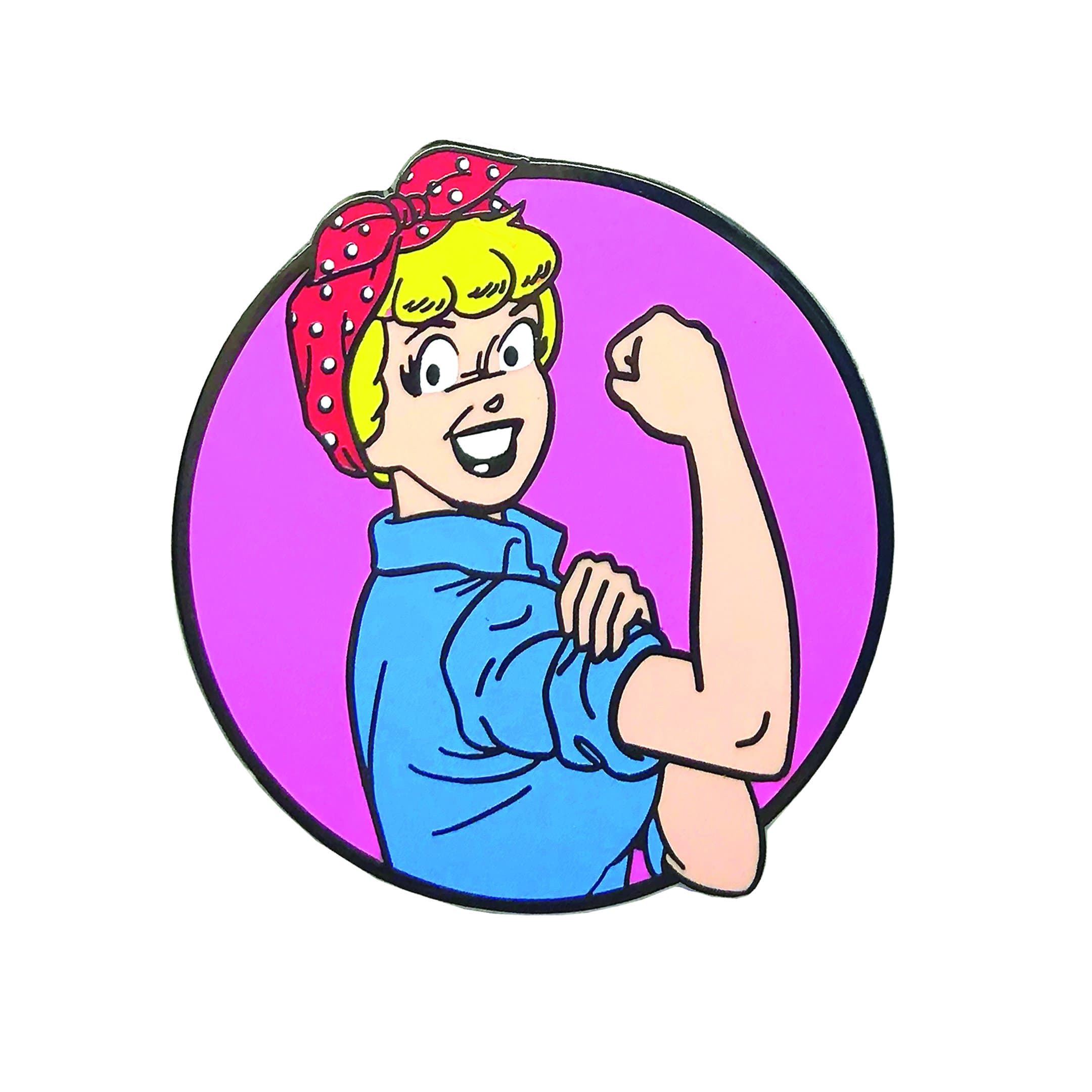 BETTY THE RIVETER HARD ENAMEL PIN