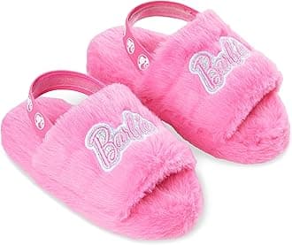 Girls Fluffy Slippers, Comfy Mule House Shoes - Gifts for Girls