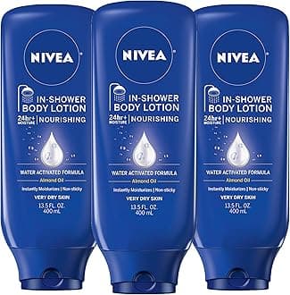 Nourishing In Shower Lotion, Water Activated In Shower Moisturizer for Dry to Very Dry Skin, 13.5 FL OZ, Pack of 3