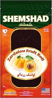 Lavashak Apricot Authentic Persian Style Fruit Leather Sour and Salty Fruit Layer Made in USA Certified Kosher 2oz لواشک زردآلو