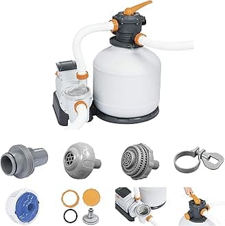 Bestway Flowclear 2600 Gal Sand Filters, White,58486