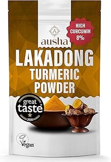 Lakadong Turmeric Powder 500g 8-9% High Curcumin - Double Strength Tumeric - Lab Tested - Use in Cooking, Turmeric Shot, Smoothies, Turmeric Latte, Haldi