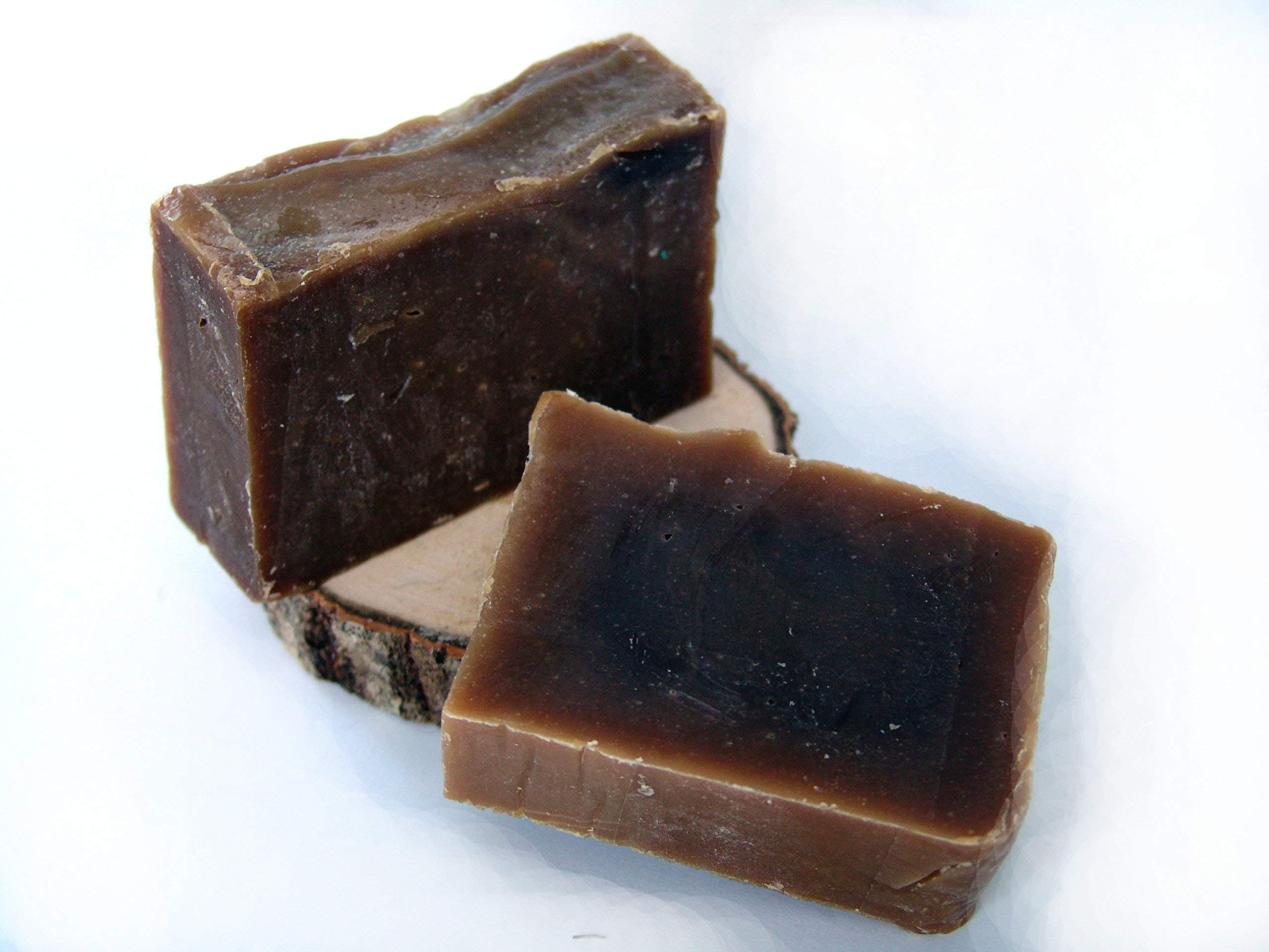 Tar antibacterial soap - 2 bars - handmade gift for him