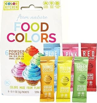 Food Coloring Vibrant 6 Pack – Plant-based | Artificial Dye-free | Gluten-free | Non-GMO | Vegan | for Frosting and Natural Healthy Baking | Soy free